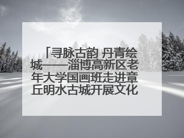 寻脉古韵 丹青绘城——淄博高新区老年大学国画班走进章丘明水古城开展文化研学活动