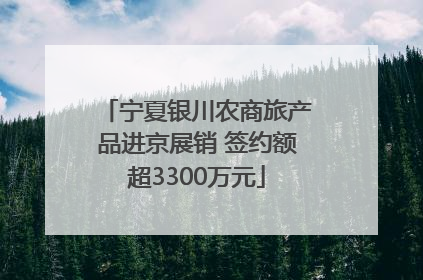 宁夏银川农商旅产品进京展销 签约额超3300万元