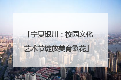 宁夏银川：校园文化艺术节绽放美育繁花