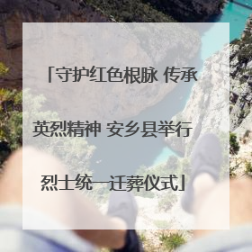 守护红色根脉 传承英烈精神 安乡县举行烈士统一迁葬仪式
