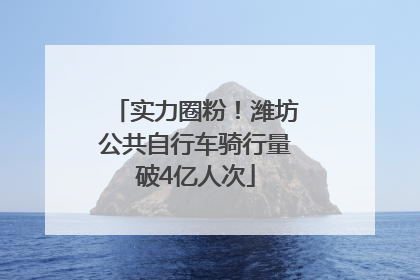 实力圈粉！潍坊公共自行车骑行量破4亿人次