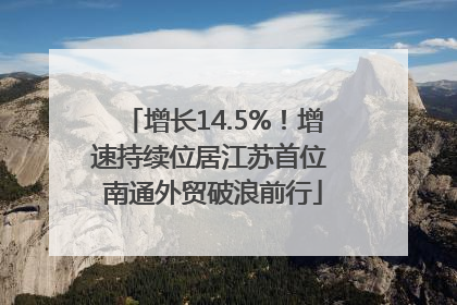 增长14.5%！增速持续位居江苏首位 南通外贸破浪前行