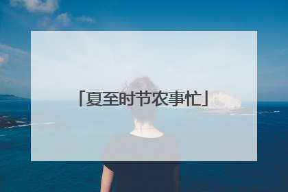 夏至时节农事忙