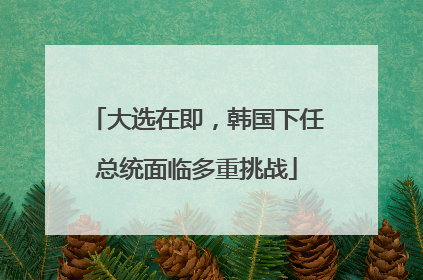 大选在即，韩国下任总统面临多重挑战