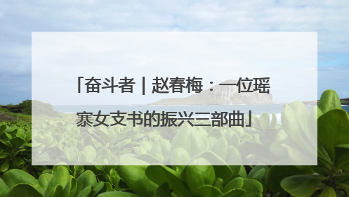 奋斗者｜赵春梅：一位瑶寨女支书的振兴三部曲