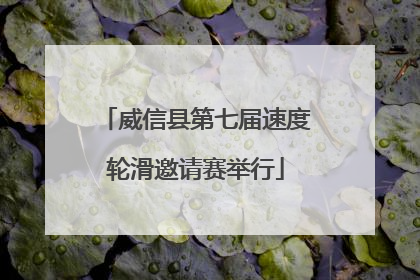 威信县第七届速度轮滑邀请赛举行