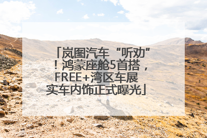 岚图汽车“听劝”！鸿蒙座舱5首搭，FREE+湾区车展实车内饰正式曝光