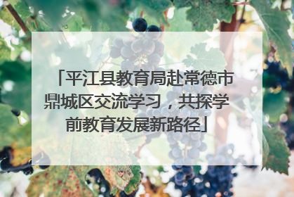 平江县教育局赴常德市鼎城区交流学习，共探学前教育发展新路径