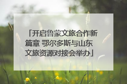 开启鲁蒙文旅合作新篇章 鄂尔多斯与山东文旅资源对接会举办