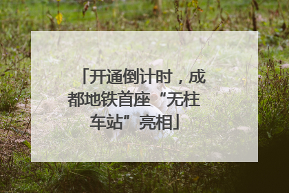开通倒计时，成都地铁首座“无柱车站”亮相