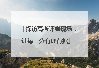探访高考评卷现场：让每一分有理有据