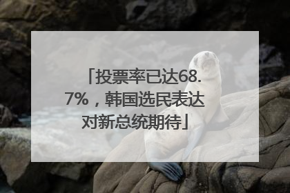 投票率已达68.7%，韩国选民表达对新总统期待
