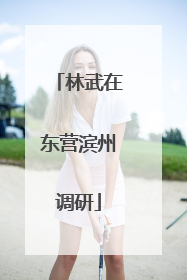 林武在东营滨州调研