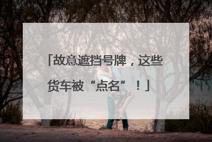 故意遮挡号牌，这些货车被“点名”！
