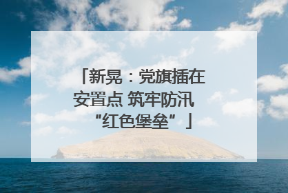 新晃：党旗插在安置点 筑牢防汛“红色堡垒”