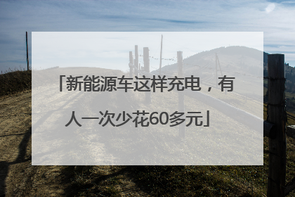 新能源车这样充电，有人一次少花60多元