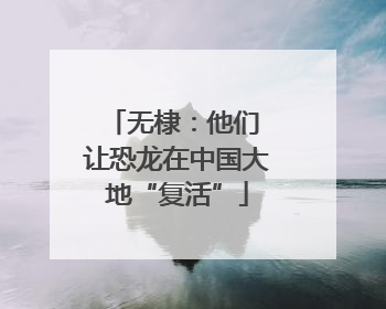 无棣：他们 让恐龙在中国大地“复活”