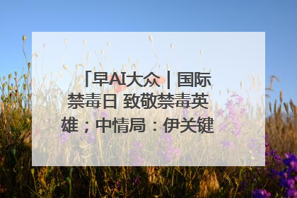 早AI大众｜国际禁毒日 致敬禁毒英雄；中情局：伊关键核设施被摧毁