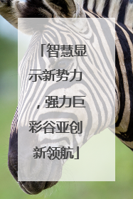 智慧显示新势力，强力巨彩谷亚创新领航