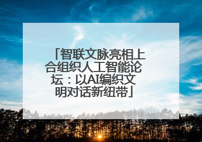 智联文脉亮相上合组织人工智能论坛：以AI编织文明对话新纽带