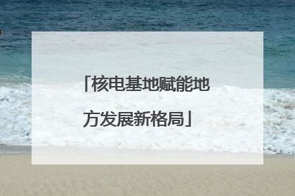核电基地赋能地方发展新格局