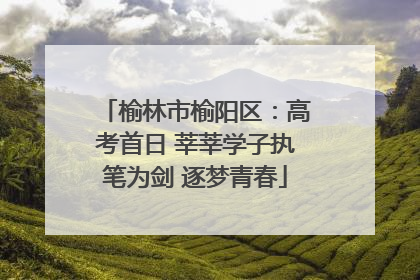 榆林市榆阳区：高考首日 莘莘学子执笔为剑 逐梦青春