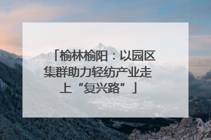榆林榆阳：以园区集群助力轻纺产业走上“复兴路”