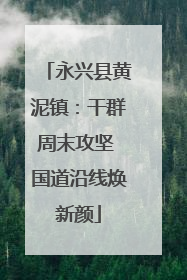 永兴县黄泥镇：干群周末攻坚 国道沿线焕新颜
