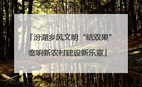 汾湖乡风文明“结双果” 奏响新农村建设新乐章