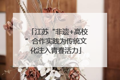 江苏“非遗+高校”合作实践为传统文化注入青春活力
