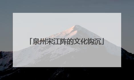 泉州宋江阵的文化钩沉