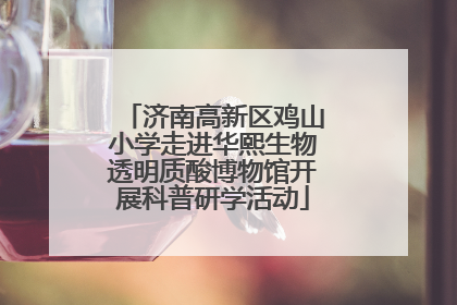 济南高新区鸡山小学走进华熙生物透明质酸博物馆开展科普研学活动