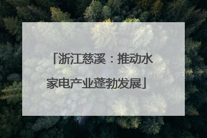 浙江慈溪：推动水家电产业蓬勃发展