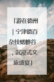 游在德州｜宁津德百杂技蟋蟀谷，沉浸式文旅盛宴