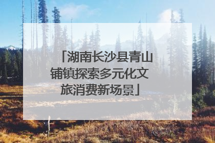 湖南长沙县青山铺镇探索多元化文旅消费新场景