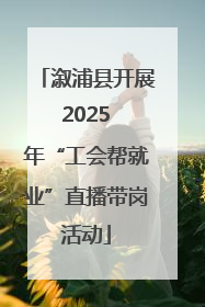 溆浦县开展 2025 年“工会帮就业”直播带岗活动