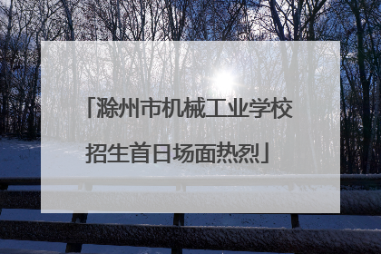 滁州市机械工业学校招生首日场面热烈