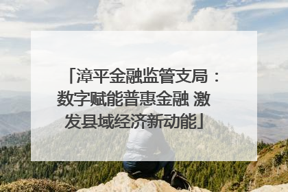 漳平金融监管支局：数字赋能普惠金融 激发县域经济新动能