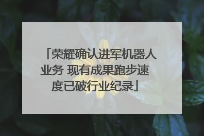 荣耀确认进军机器人业务 现有成果跑步速度已破行业纪录