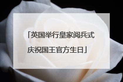 英国举行皇家阅兵式庆祝国王官方生日