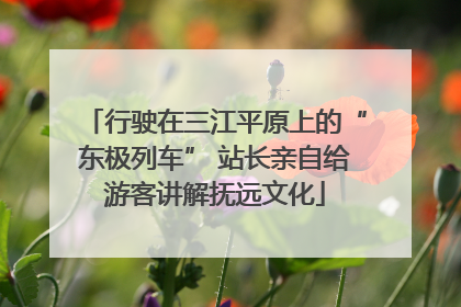 行驶在三江平原上的“东极列车” 站长亲自给游客讲解抚远文化