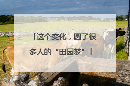 这个变化，圆了很多人的“田园梦”