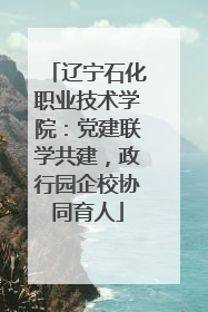 辽宁石化职业技术学院：党建联学共建，政行园企校协同育人