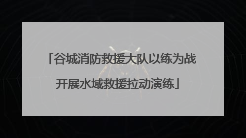 谷城消防救援大队以练为战 开展水域救援拉动演练