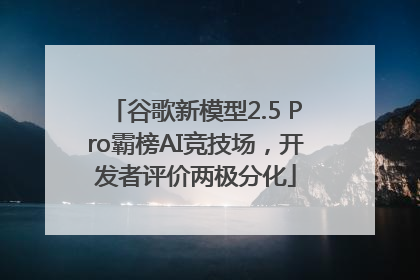 谷歌新模型2.5 Pro霸榜AI竞技场，开发者评价两极分化