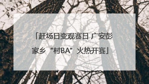 赶场日变观赛日 广安彭家乡“村BA”火热开赛
