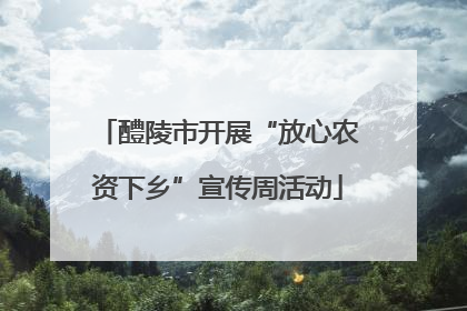 醴陵市开展“放心农资下乡”宣传周活动