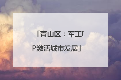 青山区：军工IP激活城市发展