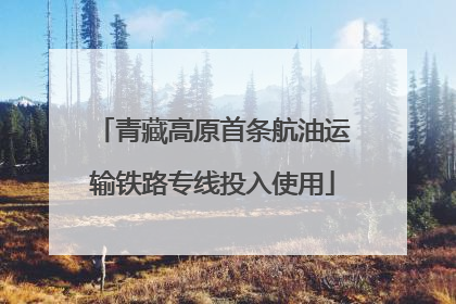 青藏高原首条航油运输铁路专线投入使用