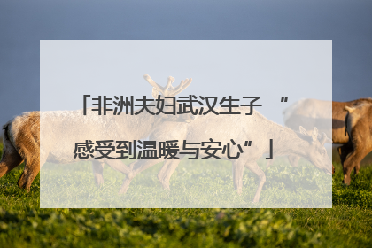 非洲夫妇武汉生子 “感受到温暖与安心”
